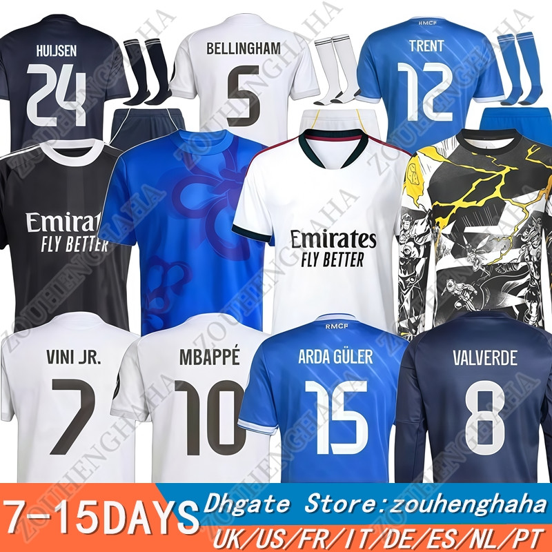 S-4XL Camiseta Reals madridsoccer jersey 2025 2026 BELLINGHAM MBAPPE US TRENT VALVERDE VINI JR realmadrid Children Men kids football Jersey shirts Kit Fan Player