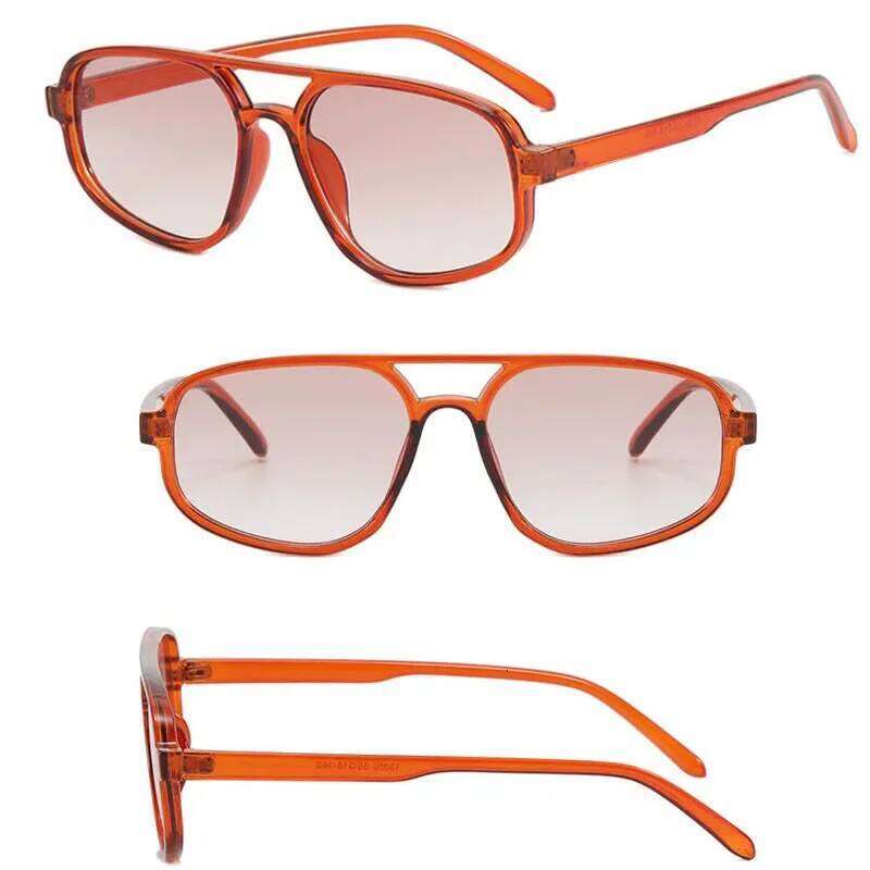 New Polygon Sunglasses Luxury Brand Cat Eye Glasses Men Designer Gradient Shades for Women UV400 Lentes De Sol Mujer H260129