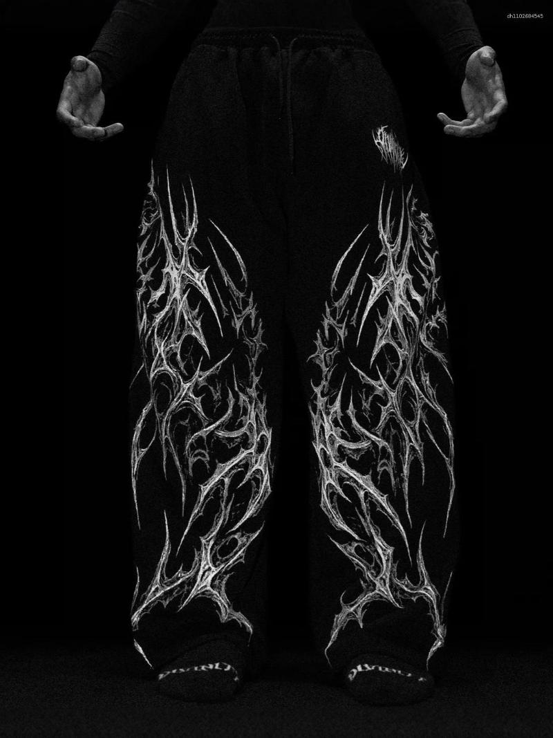 Men's Pants Breathedivinity American Style Trendy Sports Jogging Fitness Printed Casual Straight-Leg Trousers