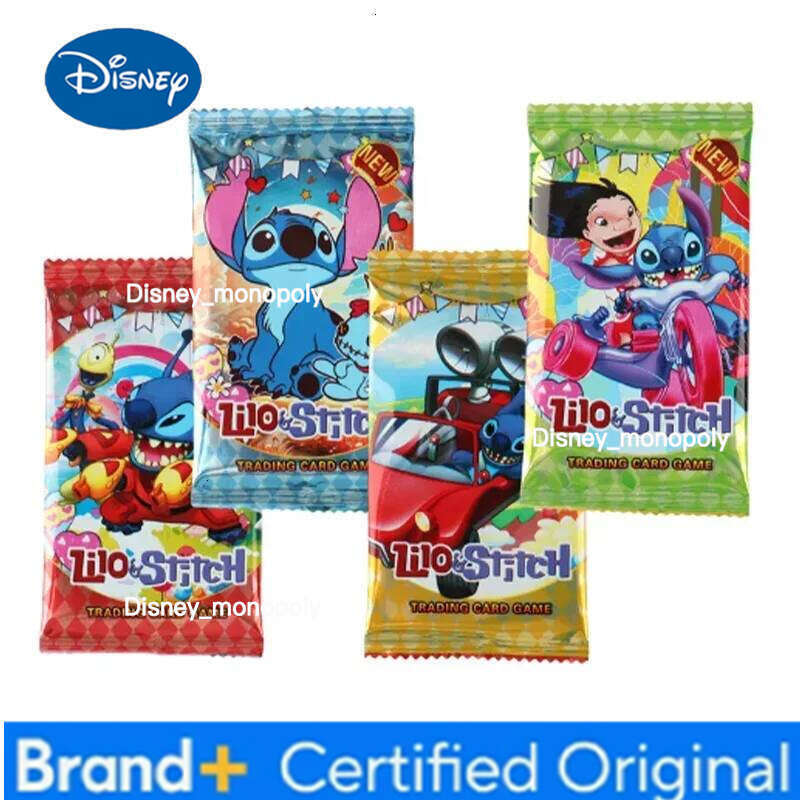 Disney 1Set of 288Sheets Interstellar Baby Collection Card Shiny Cute Stitch Cards Gam Anime Battle Carte for Children Gift Toy H2601291