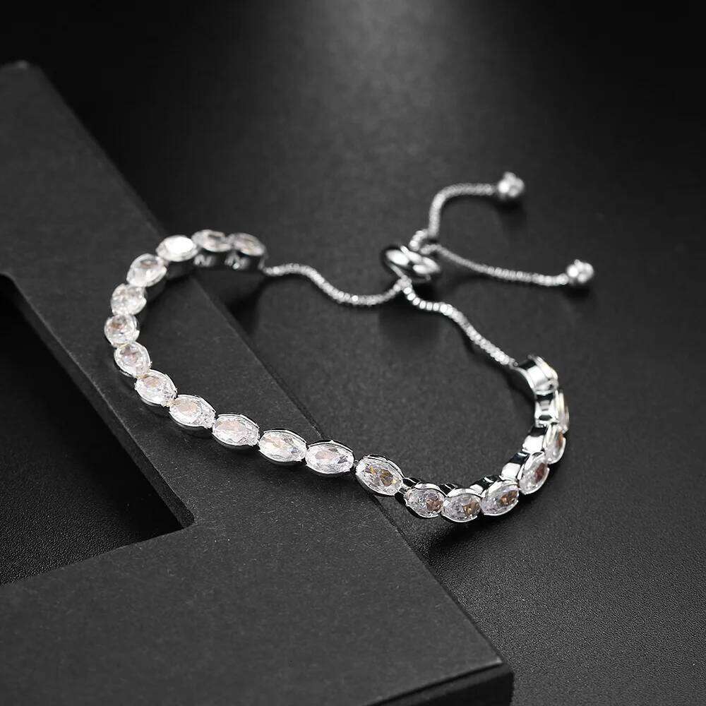 Fashionable Zircon Tennis Bracelets for Women Dazzling Various Shape Crystal Chain on Hand Trend Sexy Party Accessories Jewelry H260129