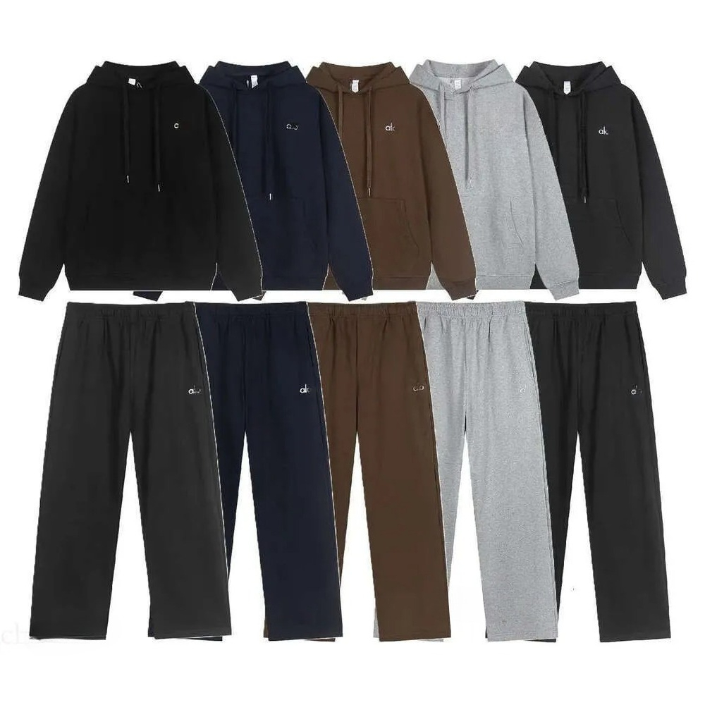 Women Men Sets Hoodie Jacket Tracksuit Quarter Zip Sweatshirt Sweatpants Pullover Pullover Man 1/4 Full Zip Neck Leg Pants Clothes