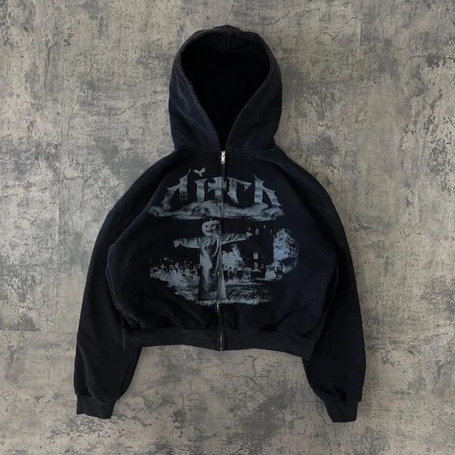 Luxury Brand Designer Clothes 2025 European And American Foreign Trade New Men's Casual Hooded 3D Printed Men's Cardigan Sweatshirt Jacket W