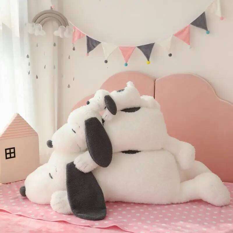 Snoopy Surroundings Extra Large Puppy Dog Pillow Bed Cushion Fill Paper Box Cover Plush Doll Birthday Gift Y260128