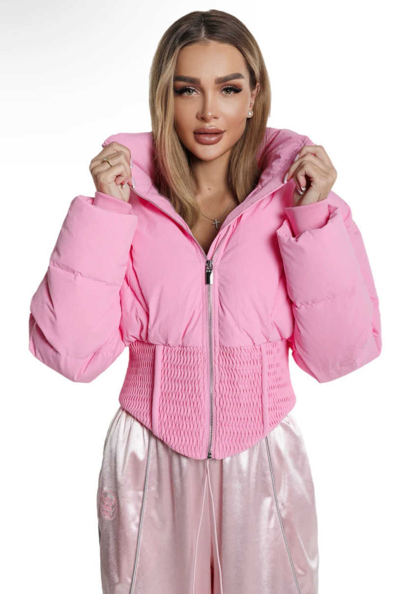 Fashion Collar Down-Filled Cotton Jacket New Style Thickened Winter Coat 2026 Slim-Fit Short-Length Cotton Jacket Short-Length Cotton Jacket