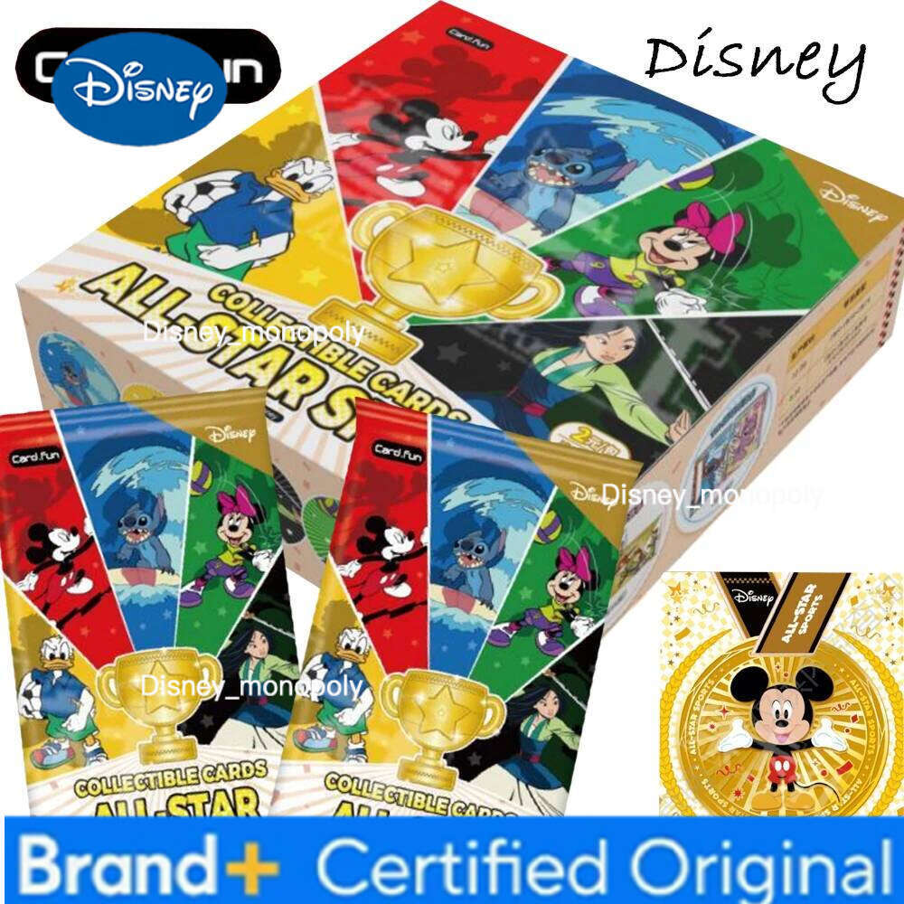 Disney CARD.FUN Collection for Children Famous Popular Animated Movie Characters Vigorous Competition Sports Card Toy Gift H260129