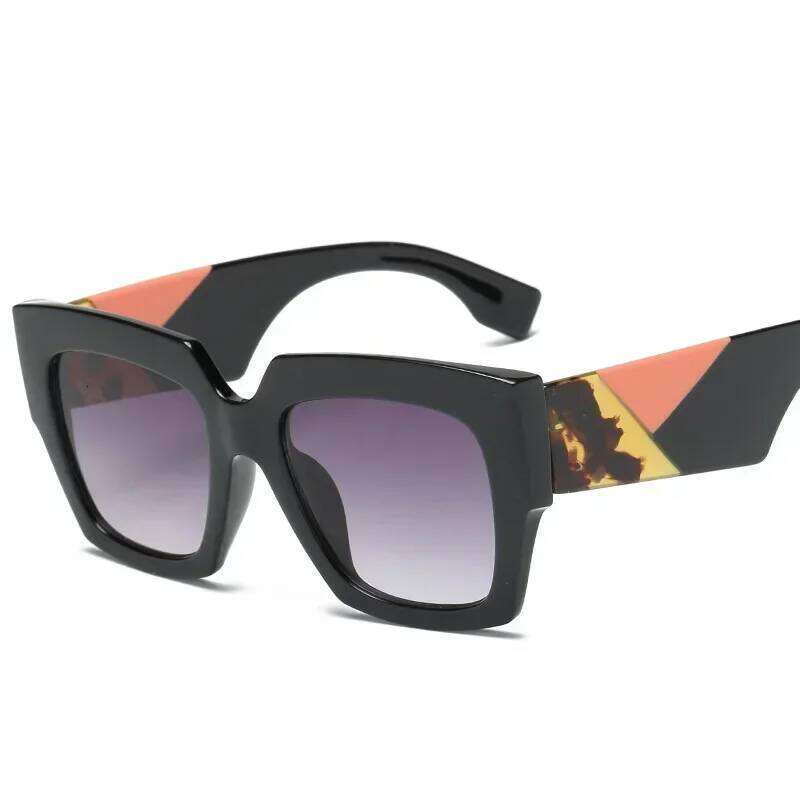 Square Oversized Sunglasses Women Luxury Brand 2024 New Designer Gradient Sun Glasses Big Frame Vintage Eyewear UV400 H260129
