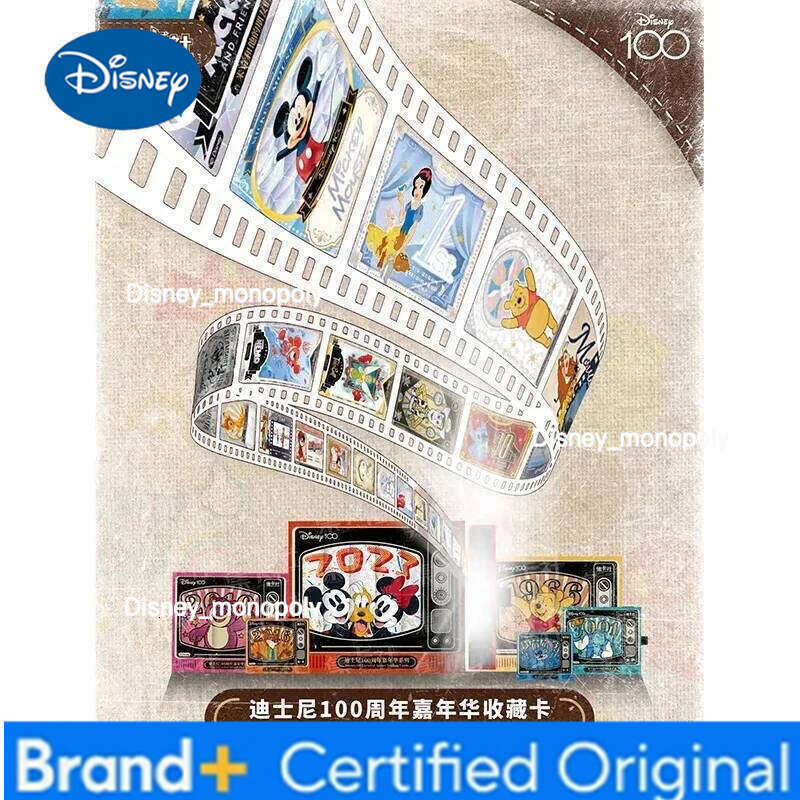Disney Genuine Card 100 Anniversary Carnival Series Mickey Mouse Art Signature Animation Collection Cards Kids Gifts H260129 H260129