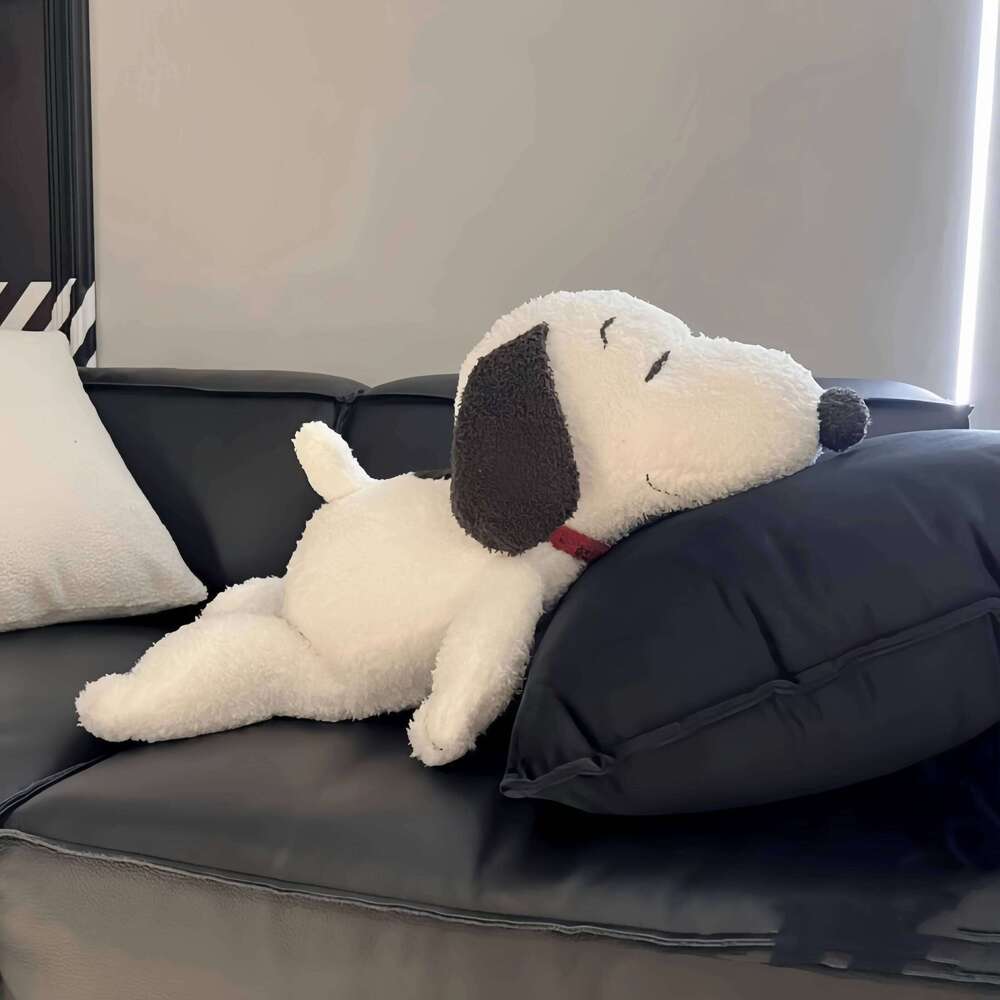 Snoopy Surroundings Extra Large Puppy Dog Pillow Bed Cushion Fill Paper Box Cover Plush Doll Birthday Gift Y260128
