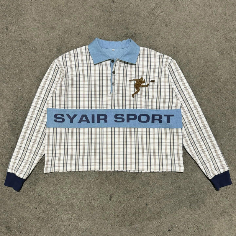 Luxury Brand Designer Clothes 2025 American Retro Y2k New Fashion Trend 3D Printed Street Style Polo Shirt 52