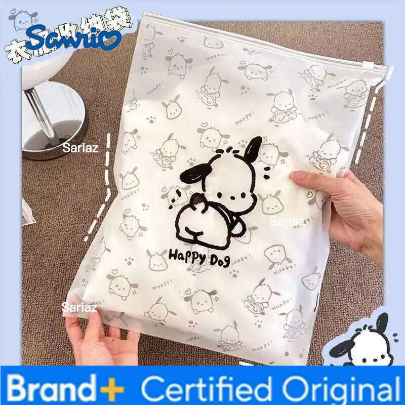 Sanrio Pochacco anime and manga peripheral creative personality cartoon clothing storage multi-size suitcase divided sealing bag H260129