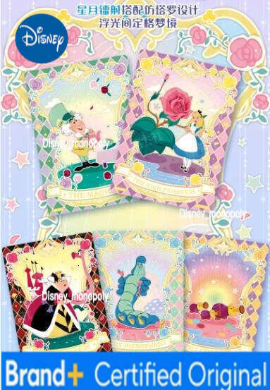 Disney New Card.Fun Genuine Alice in Wonderland Frozen Limited Animation Character Collection Card Children's Toy Christmas Gift H260129