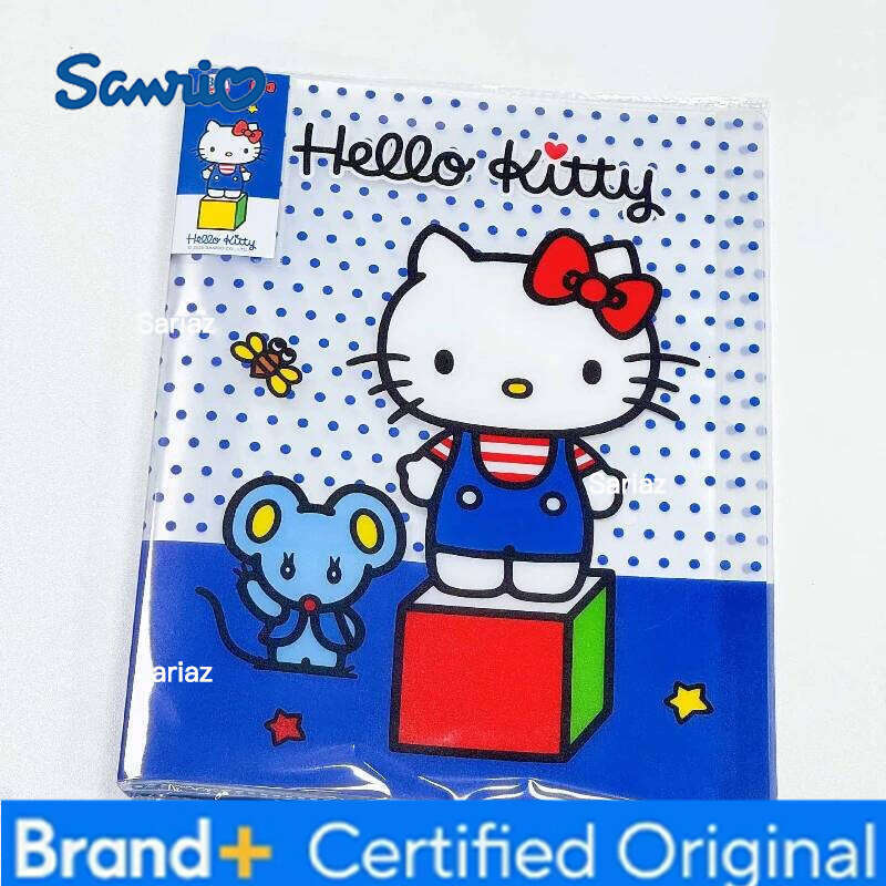 Sanrio Kawaii Hello Kitty File Folder A4 Binder Large Capacity 30Pages Waterproof Test Paper Office Document Storage Bag Girls Gifts H260129