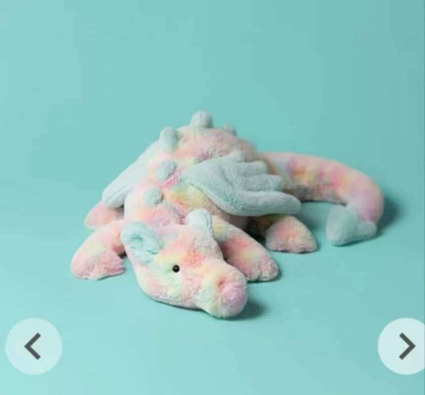 New Dolls Toys 50cm Rainbow Dragon Match to Calm Cats Dogs Pets, Soft and Comfortable Pillow, Holiday Gifts Y260128