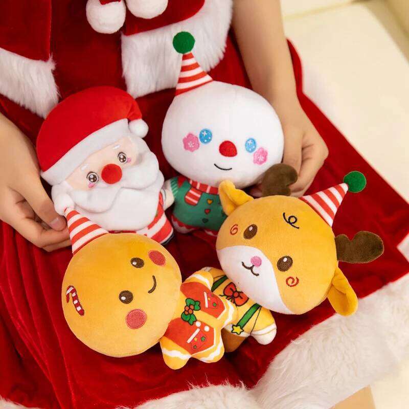 Kawaii Doll Family Atmosphere Decor Gifts Reindeer snowman Santa Claus Birthday Merry Christmas Gift to Lover Kids Y260128