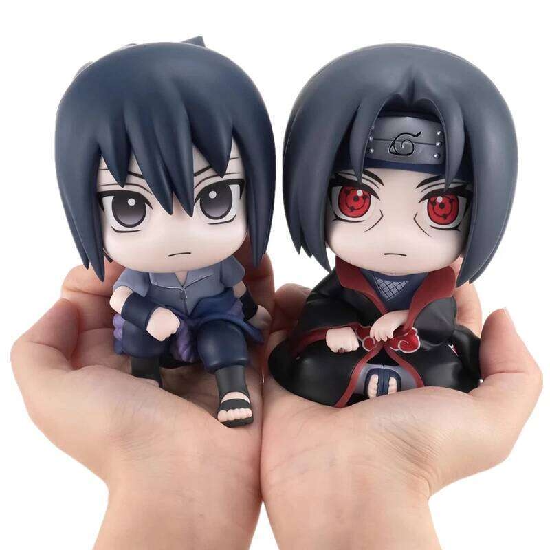 Popular Naruto anime Kakashi action Q version models cute Sasuke Itachi figures car decoration accessories toys Z260129
