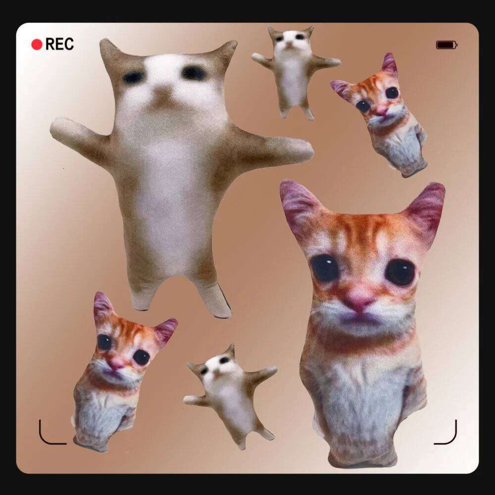 Cute El Gato Plush Wowwow Cat Doll Plushies Simulation Stuffed Animals Birthday Xmas Gift Kid Collectible Toy Home Decor Y260128