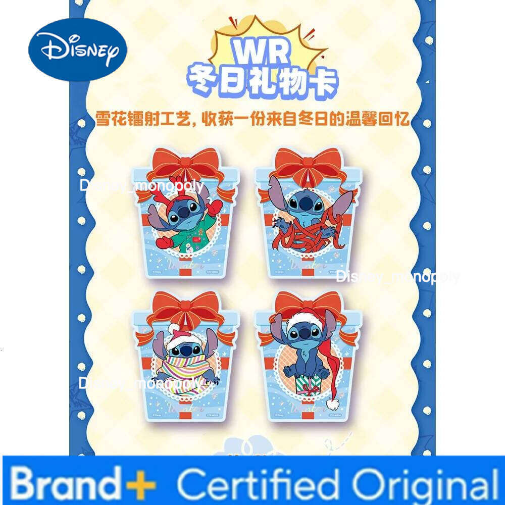 Disney CARD.FUN Genuine Lilo & Stitch Collection Animation Movie Classic Fun Moments Raster Diary Cards Gifts for Boys Girls H260129