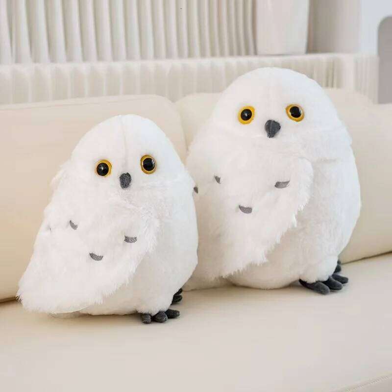 30/36cm Owl Simulation Plush Toy Handmade Doll Cartoon Anime Cute Pillow Cushion Home Decoration Children's Birthday Gift D Y260128