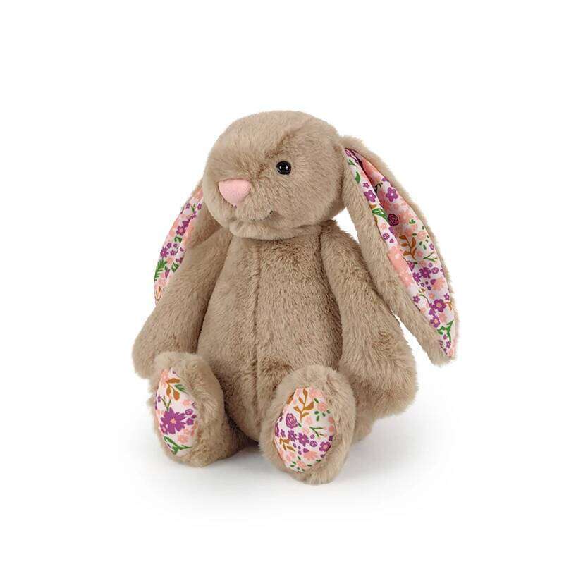 Bonnie Rabbit Floral Ears Plush Toy Stuffed Doll Kawaii Soft Sofa Cushion Kids Birthday Gift Room Decor Y260128