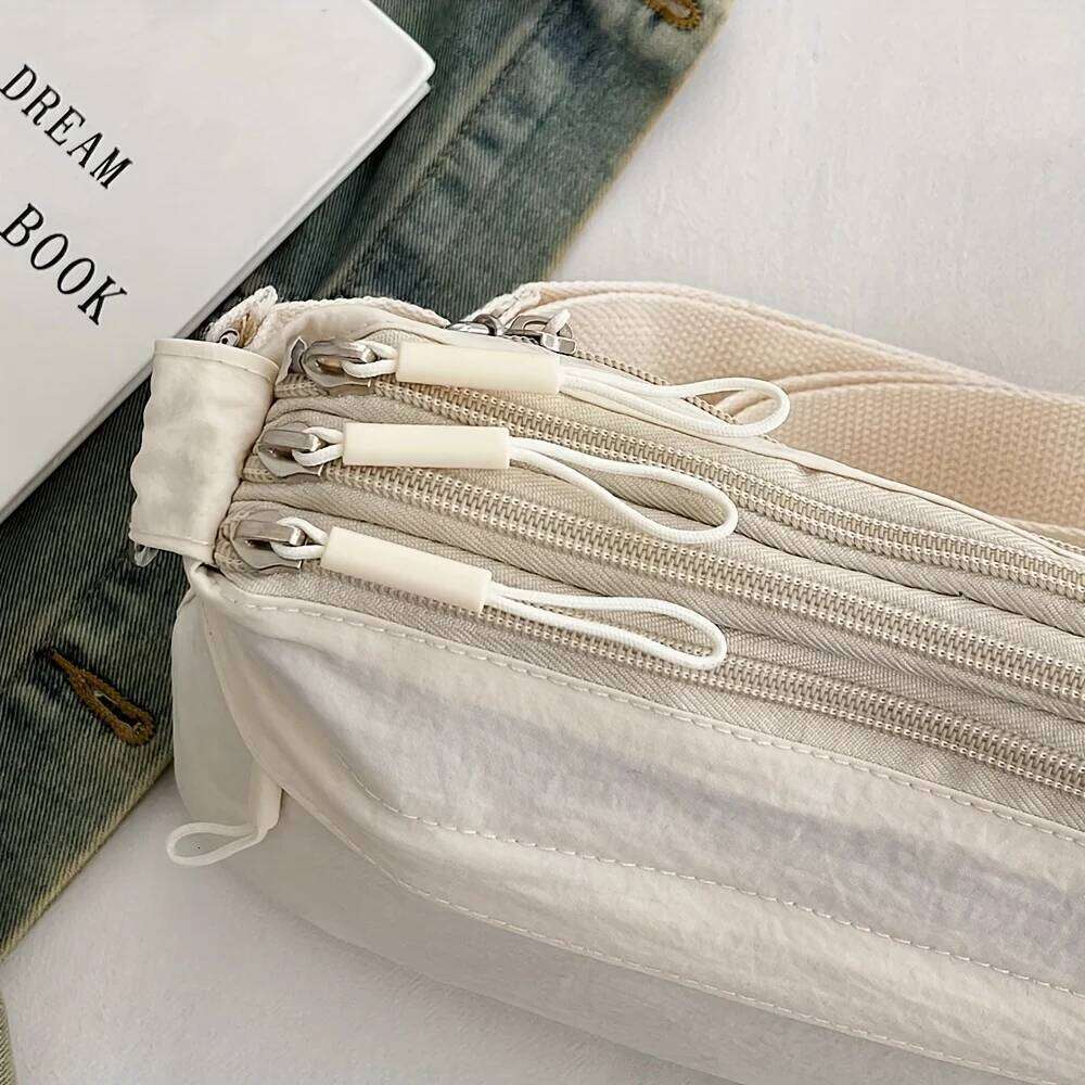 New Women's Crossbody for Commuting, Lightweight, Large Capacity, Fashionable, Multifunctional, Multi Pocket Shoulder Bag XJ260129