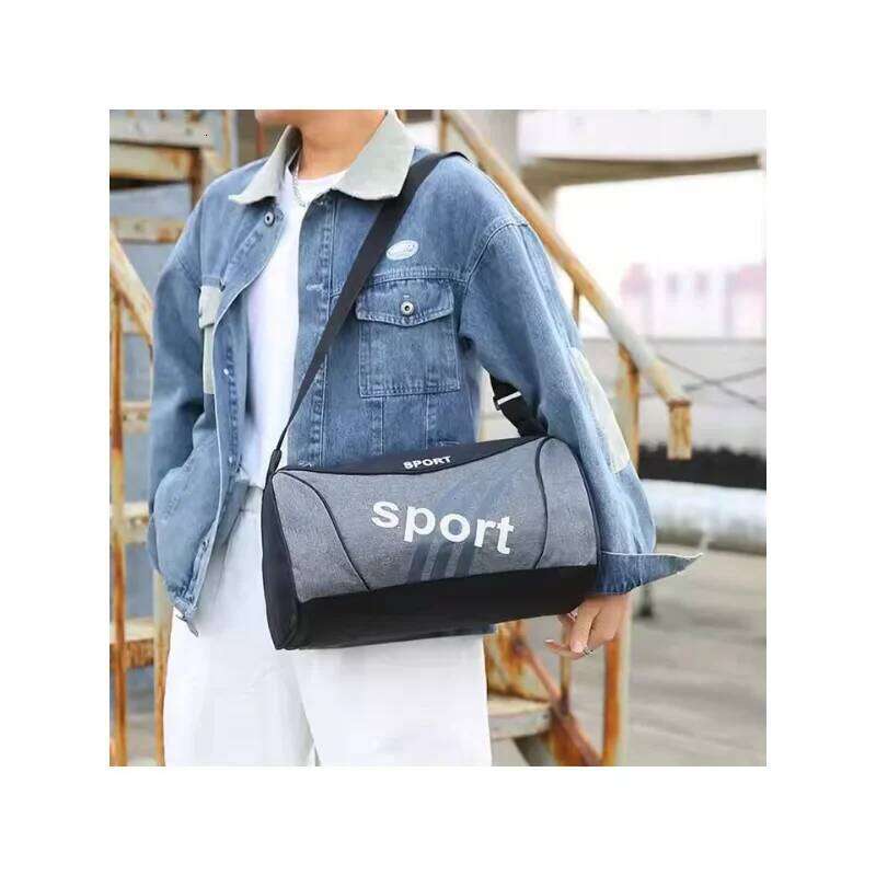 Women's & Men's Gym Unisex Outdoor Crossbody Shoulder Backpack Personalized Duffel Overnight Travel Yoga Sports Bag XJ260129