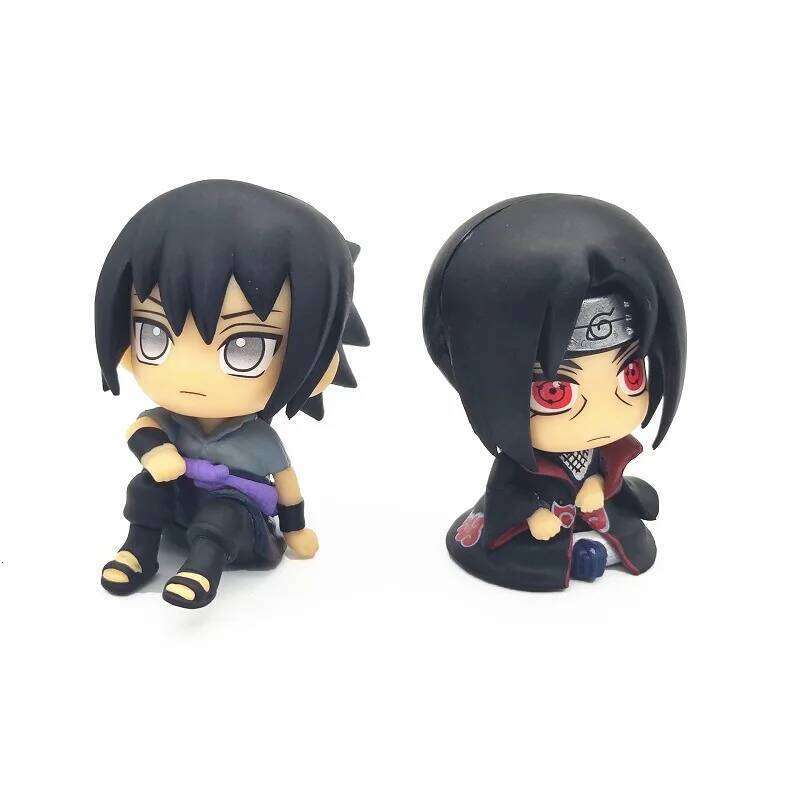 Popular Naruto anime Kakashi action Q version models cute Sasuke Itachi figures car decoration accessories toys Z260129