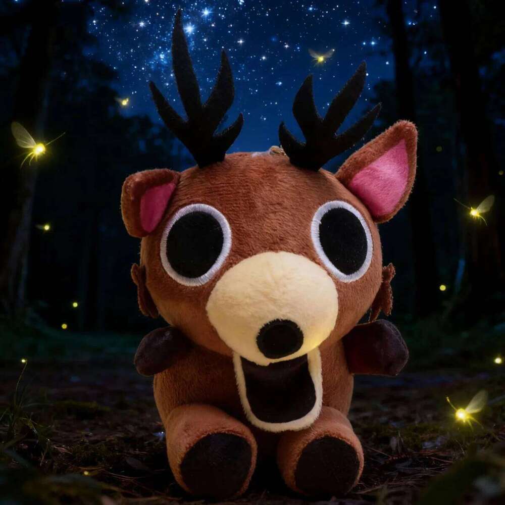 Mini Kawaii Plush Toys 99 Nights in the Forest Anime Animal Deer Buddy Bag Charm Kids Idea Christmas Gifts Home Decor Y260128