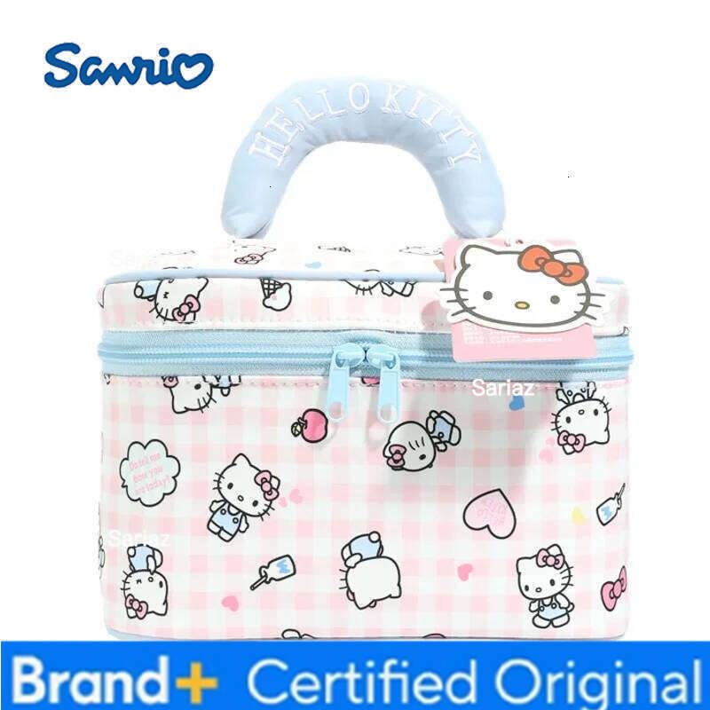 Sanrio Anime Hello Kitty full-print large-capacity cosmetic Kawaii portable toiletry storage bag gift for friends H260129