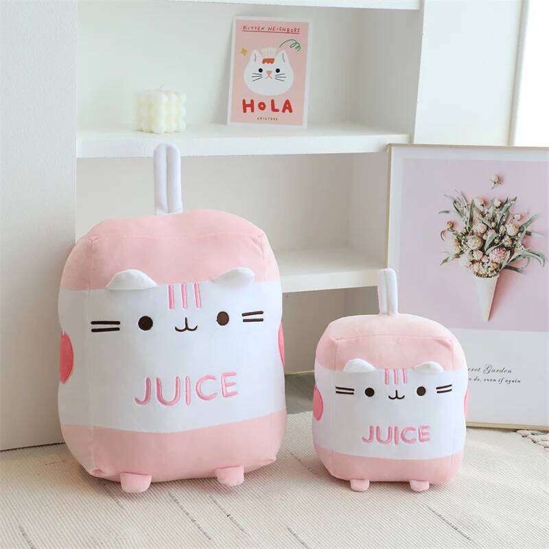 Creative Milk Drink Dolls Stuffed Cartoon Toys High Quality Super Soft Cute Delicacy Gifts for Kids Home Decor Throw Pillow Y260128