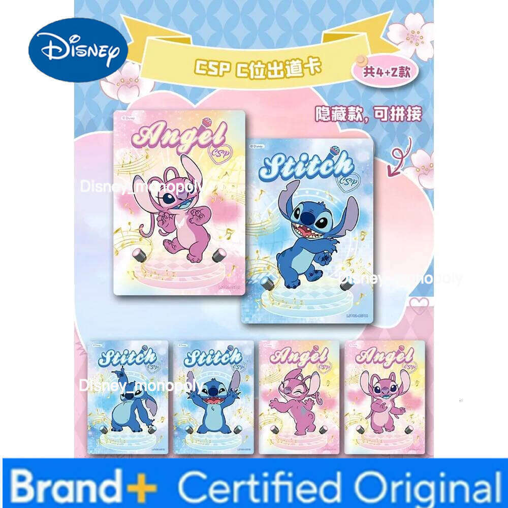 Disney Original Card.fun Lilo & Stitch Collection American Classic Child's Animation Pink Cherry Blossom Series Card Holiday Gift H260129 H260129