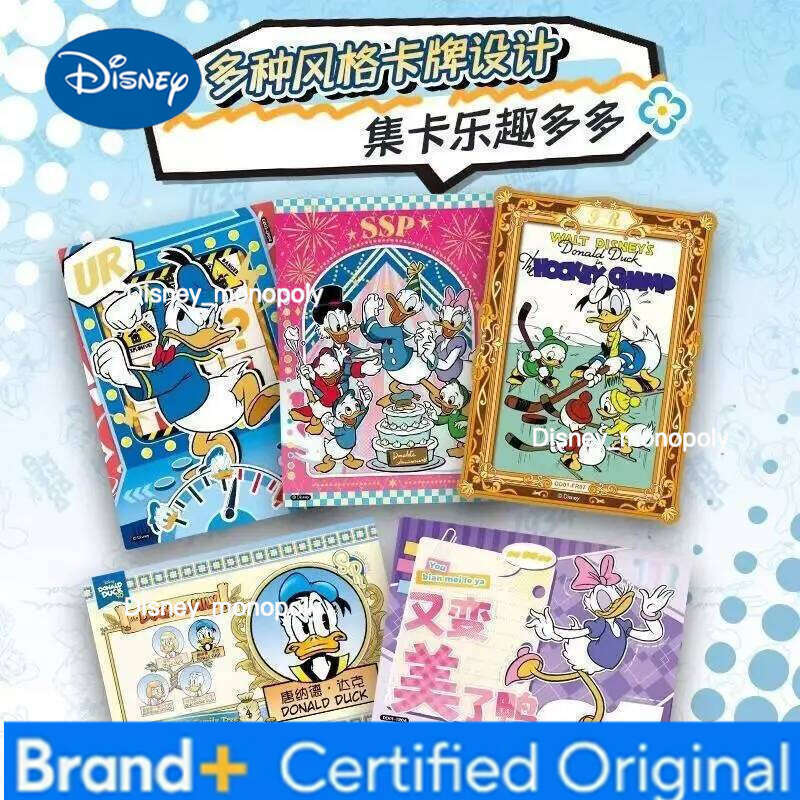 Disney Cartoon Cute Film Donald Duck 90th Anniversary Anime Character Rare Peripheral Collection Card Toy Gifts H260129