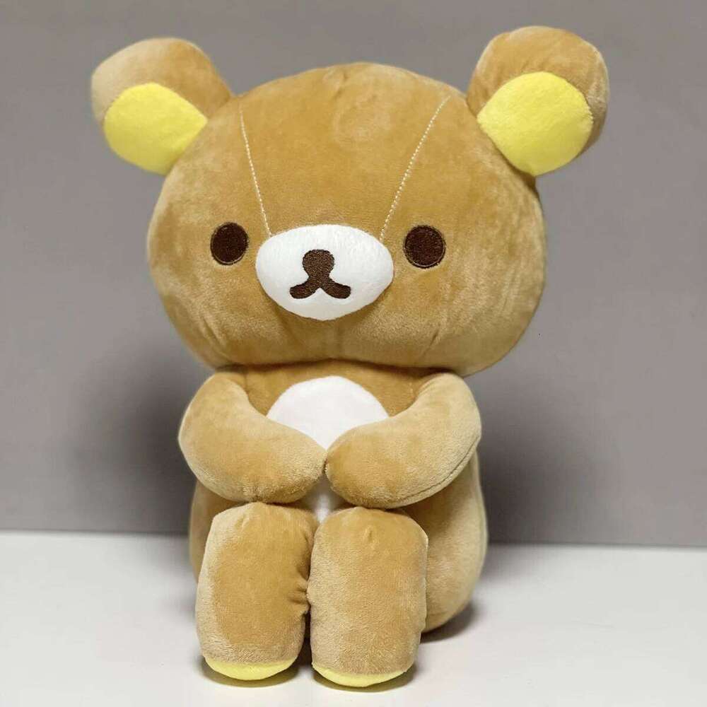 Rilakkuma Plush Brown Super Soft Kawaii Cartoon Bear Cute Stuffed Animal Doll Kids Xmas Gift Y260128