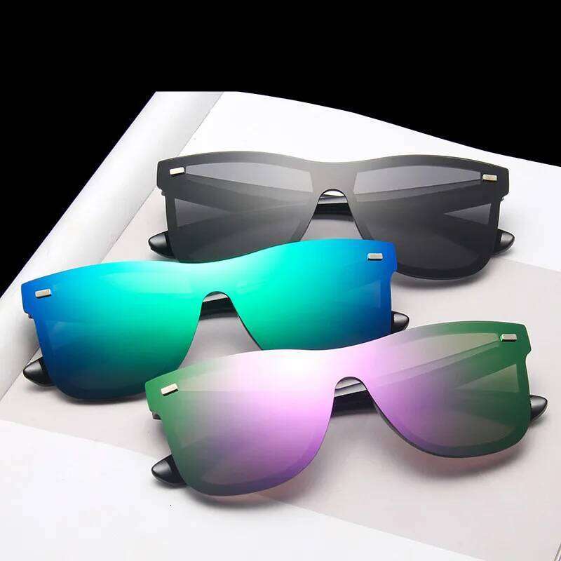 New Women Sunglasses Fashionable Square Plastic Glasses Luxury OverSized Trendy Retro Eyewear Men Classic Sun Eyeglass Uv400 H260129