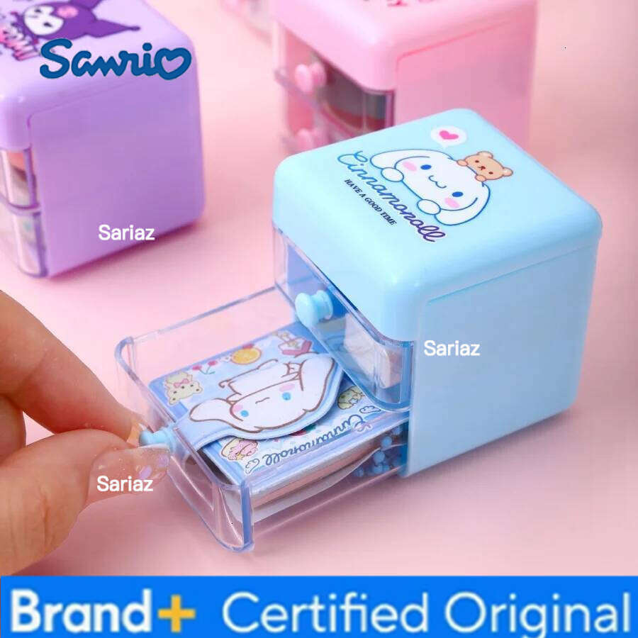 Sanrio New style Hello Kitty Mini Organizer Cartoon Cinnamoroll Melody Double Layer Jewelry desktop storage Girls Gifts H2601291