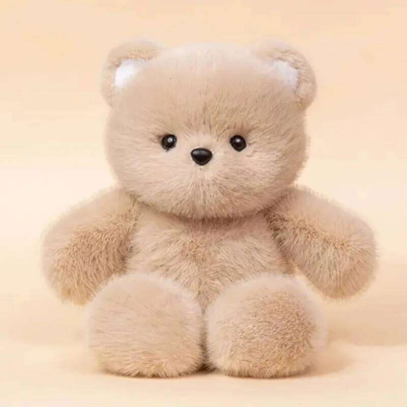 1pcs cute running bear kitten doll little wool fleece toy pillow girl birthday gift Y260128