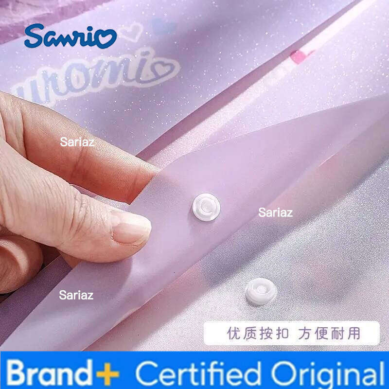 Sanrio family cartoon Hello kitty file bag kuromiMy melody information storage thickened cute waterproof translucent kawaii H260129