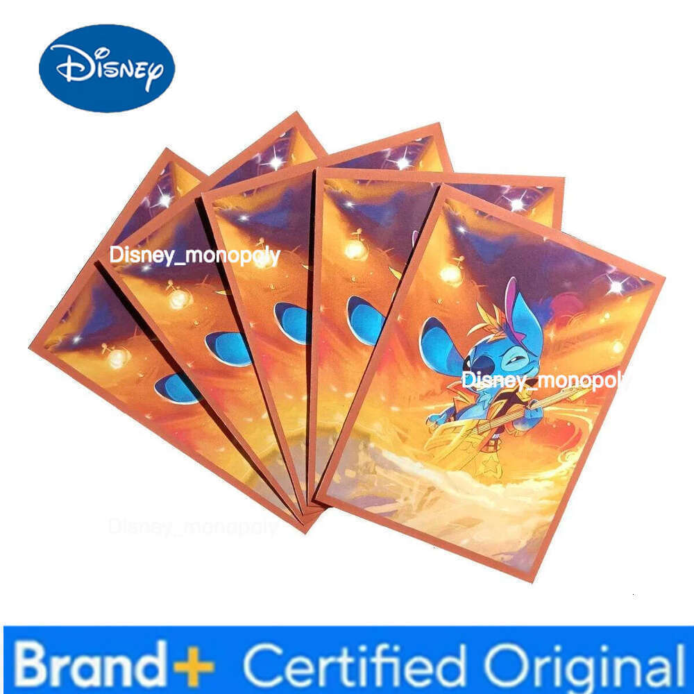 Disney Lorcana Stitch Sleeves Standard Size Trading Card Protectors Transparent Playing Games Protector Cards Folder Case 66x91mm H260129 H260129