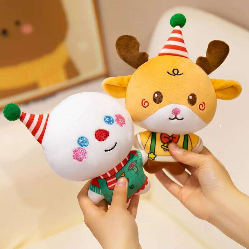 Kawaii Doll Family Atmosphere Decor Gifts Reindeer snowman Santa Claus Birthday Merry Christmas Gift to Lover Kids Y260128