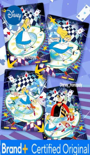 Disney New Card.Fun Genuine Alice in Wonderland Frozen Limited Animation Character Collection Card Children's Toy Christmas Gift H260129