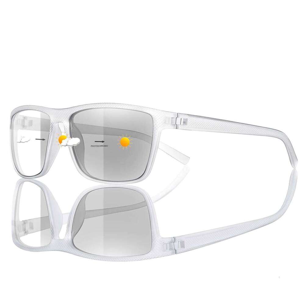 Men Women Fashion Photochromic Anti-glare Sunglasses Classic Square Driving Outdoor Sports Cycling Running Eyewear H260129
