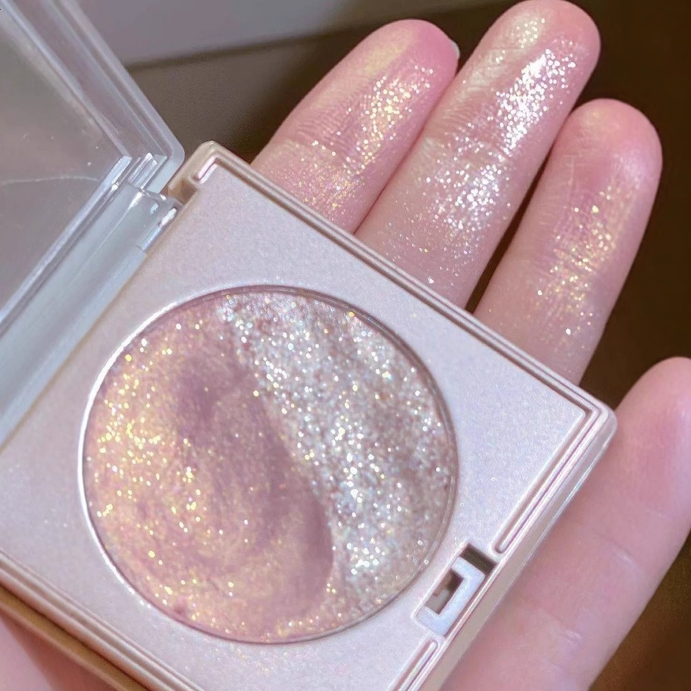 Pure Rose Pink Gold High gloss Pink Plate Korean Waterlight Sense Ginger Mashed Potato eye shadow Brightens Skin Color