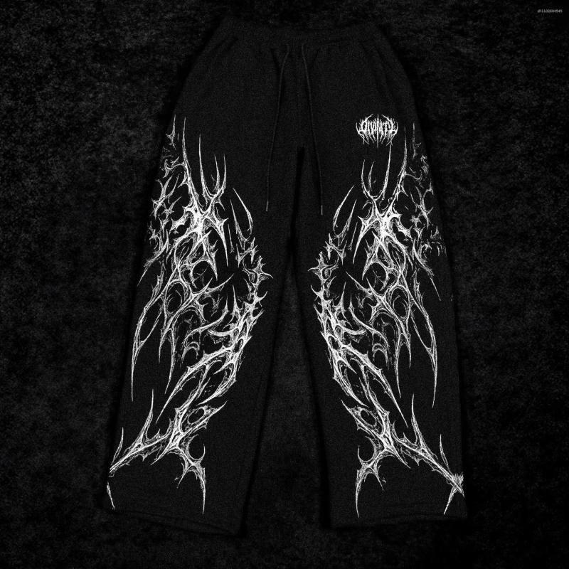 Men's Pants Breathedivinity American Style Trendy Sports Jogging Fitness Printed Casual Straight-Leg Trousers