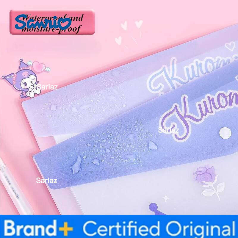 Sanrio family cartoon Hello kitty file bag kuromiMy melody information storage thickened cute waterproof translucent kawaii H26012911