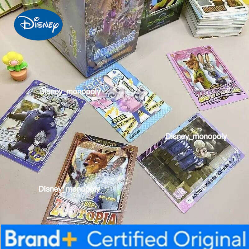 Disney Limited Edition Zootopia Blind Box Glow in The Dark Character Cards Collection Trendy Cartoon Merchandise for New Arrival H260129 H260129