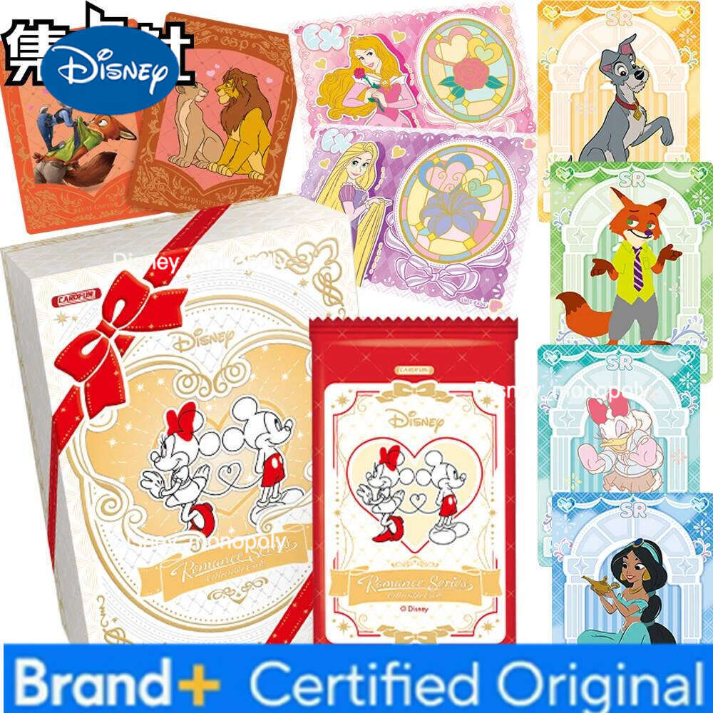 Disney CARD.FUN Genuine Collection Cards Dreamy Fairy Tale Princess Cinderella Aurora Romance Enamel Inlaid Card Girls Gifts H26012911