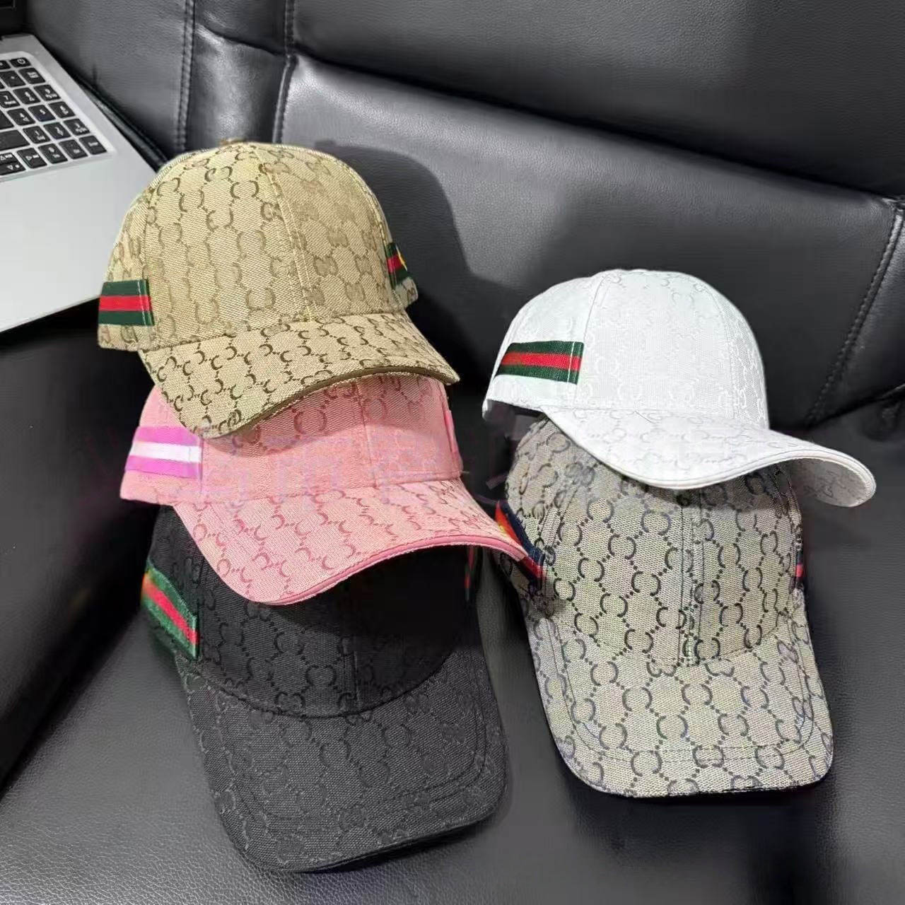 Designer luxury baseball caps pink hats canvas hat women casquette casual fedora letter stripes gorras men designer cap popular fashion