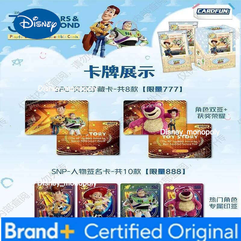 Disney Genuine Toy Story Card 30th Anniversary Pixar Animation Woody Space Sheriff Collection Cards Gifts Toys Original Box H260129 H260129