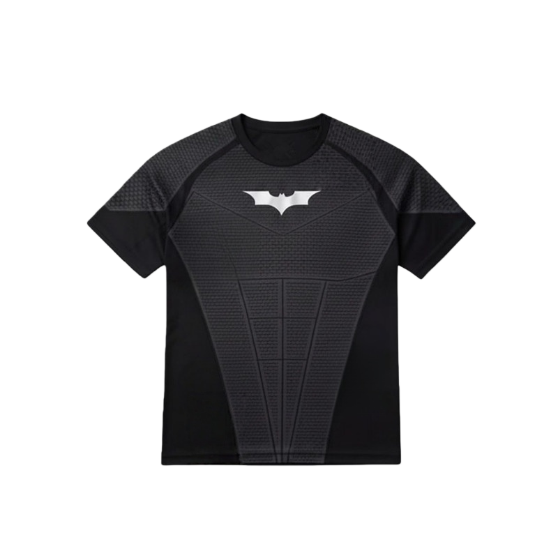 Young La t shirt Batman shirt quick-drying elastic tee short-sleeved tight T-shirt American men's fitness YOUNG LA running and training gym shirts 26ss