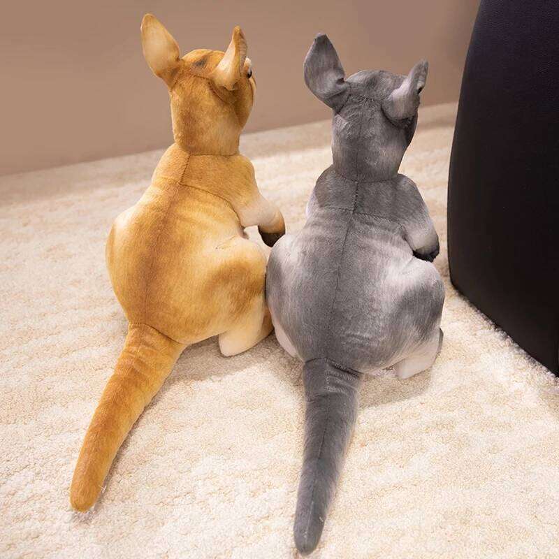 35cm Simulated Mother and Child Stuffed Animals Specially Realistic Kangaroo Kids Birthday Xmas Gifts Toys Home Y260128